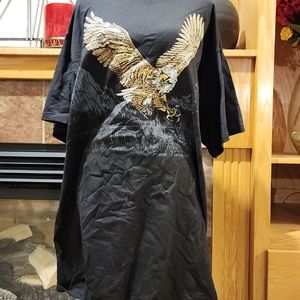 Bald Eagle Graphic Black T-Shirt Men's/ Womens 2 XLargeReno Nevada